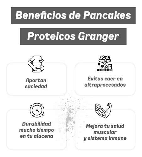 Pack X3 Pancakes Proteina Cacao 1200gr Granger Cacao