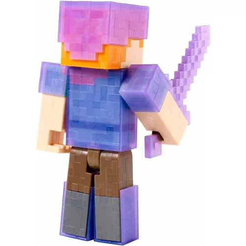 Minecraft - Boneco Alex com Armadura Grande Dnh11 - MP Brinquedos