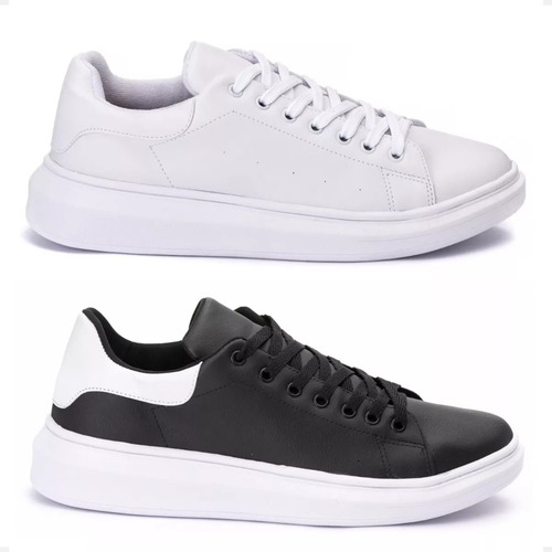 Kit 2 Tênis Masculino Snaker Oversized Moda Urbana