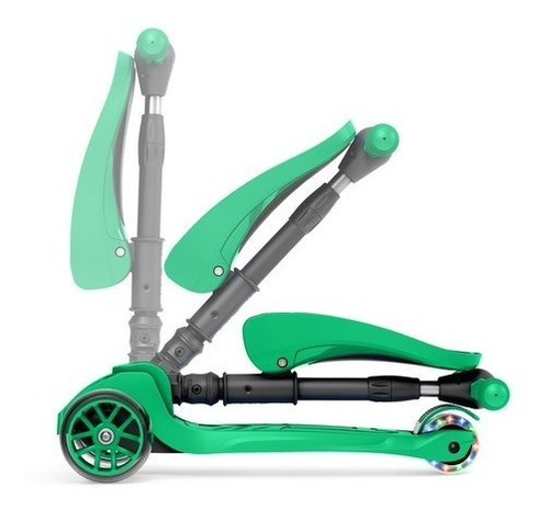 Jetson Spot - Scooter Para Niños, Ruedas Con Luz Led Color Verde
