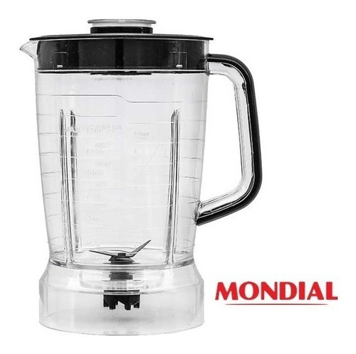 Imagem 1 de 2 de Copo Liquidificador Mondial L1000 Preto L-1000w Inox 12vel