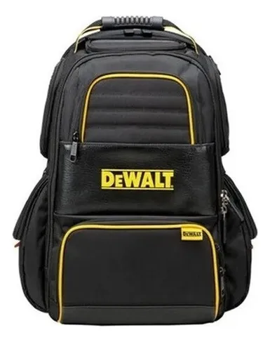 Mochila Bolso Porta Herramientas Dewalt 76 Bolsillos 82927 Color Negro