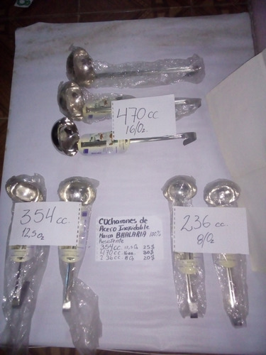 Cucharon De Acero Inox Import De E.e.uu Marca Bhalaria 236cc