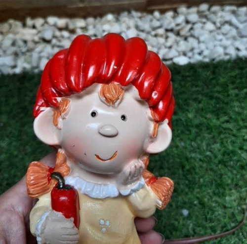 Casal Boneco Resina Casa E Jardim Enfeite Estatueta