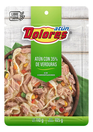 5 Pzs Dolores Ensalada De Atun Con Verduras 110gr