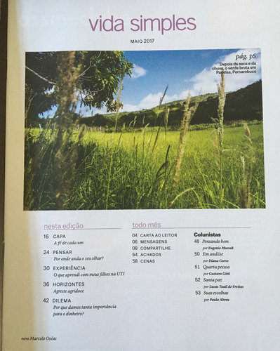 Revista Vida Simples - Edição 183 (Usado)