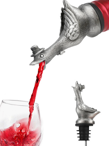 Vertedor De Vino Y Licor De Acero Inoxidable