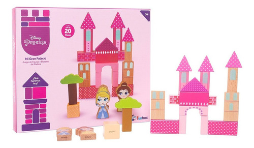 Set De Juguete Disney Princesas En Madera 20 Piezas 3