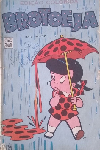 Brotoeja Nº 16 - Antigo E Raro Gibi - Rio Gráfica - 1969