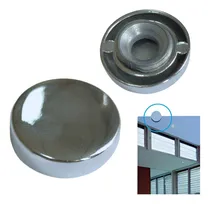 Comprar Kit 50 Botão De Espelho Acabamento Para Parafusos Cromado