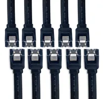 Comprar Kit 10 Cabo Sata 3 6gb\u002Fs Hd Ssd Gravador Drives Com Trava