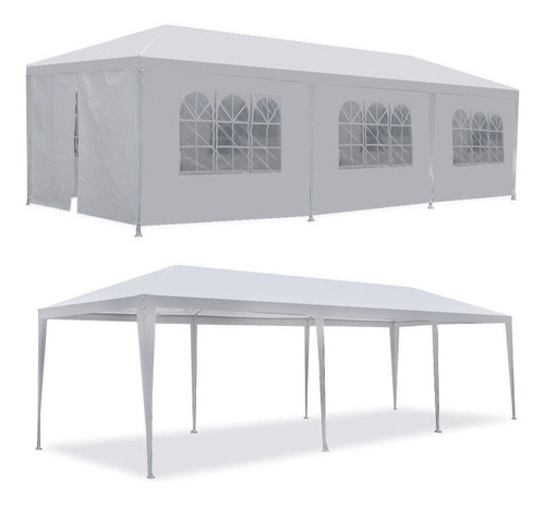 Carpa Para Eventos 10x30 Pies Con 6 Paredes Con Ventanas Y