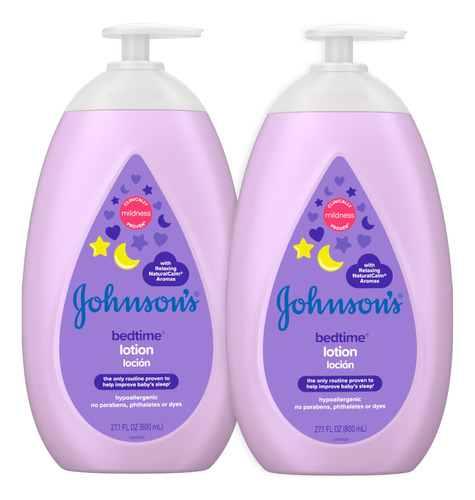Johnson's Locion Hidratante Para Bebes Bedtime Con Aceite De