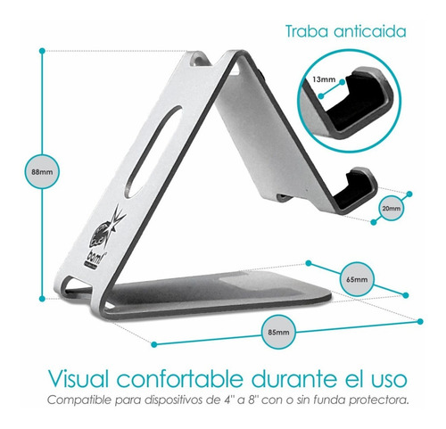 Imagen 3 de 9 de Soporte Apoyo Celular Bam B4 Escritorio Home Office Premium