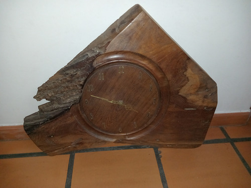 Reloj Artesanal De Pared Madera 