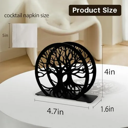 Soporte De Servilletas De Acero Inoxidable Para Mesa, Diseño