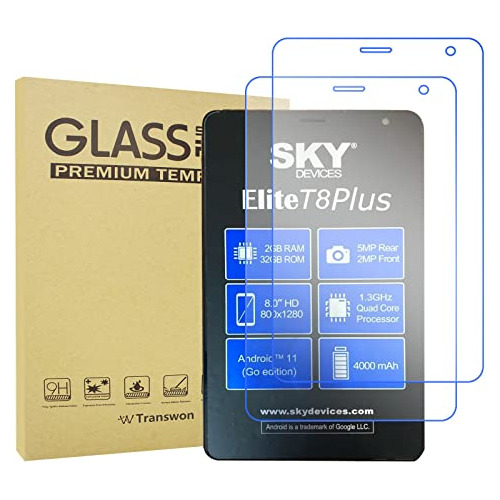 Funda & Cristal Templado Para Sky Devices Elite T8 Plus Tabl