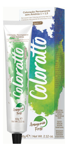 Coloração Permanente Sem Amônia Nº 7.7 Nova Coloratto 60g