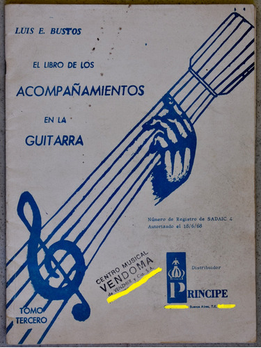 Partitura Libro Guitarra: Acordes, Sagrera, Clásico, Sor C/u