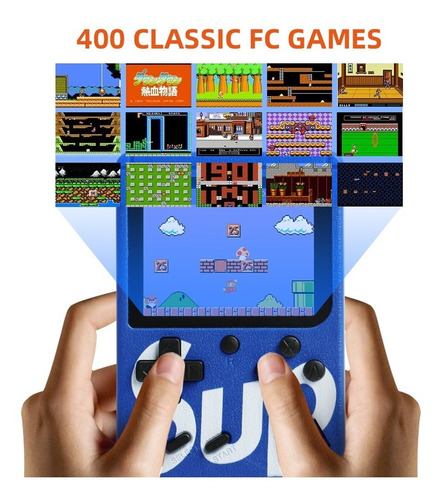 Consola De Videojuegos Portátil C/400 Juegos Y Pantalla 3 In