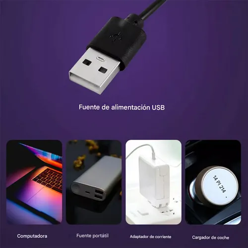 Lámpara Luz Led Rgb + Control Horizontal Vertical Multicolor