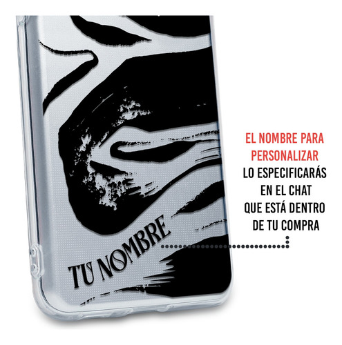 Funda Para Galaxy Manchas Negras Pintura Con Nombre