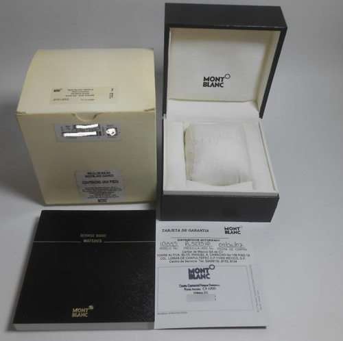 Original Estuche De Reloj Montblanc Profile M29047 Para Dama