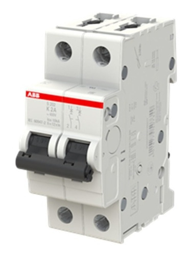 2cds252001r0277 Interruptor 2polos 2amp Curva K Abb