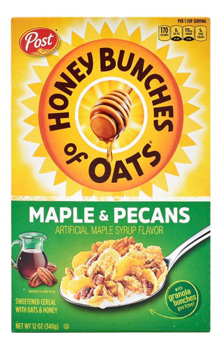 Post Cereal Multigrano Con Nueces Y Maple Honey Bunches 340