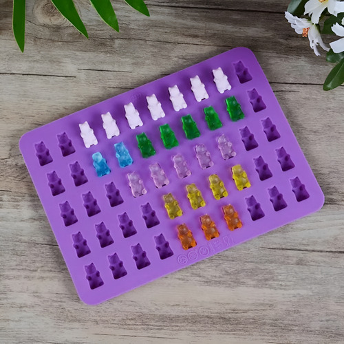 4 Moldes De Silicona Candy Y Bandejas Para Cubitos De Hielo