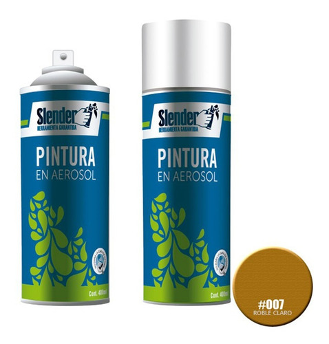 Barniz En Aerosol Para Madera Slender 400ml Roble Claro