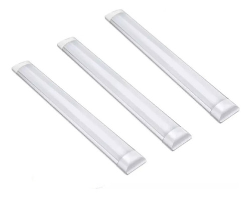 Kit 3 Luminária Lampada Led Tubular 120cm Pronta Entrega 40w