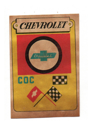 Figurita Sticker Comicas Año 1969 Chevrolet