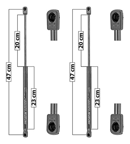 Set Amortiguadores 5a Puerta Spart S-cross 2014 - 2020