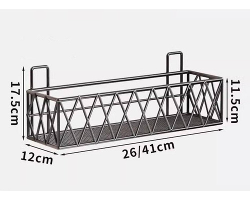 Estante De Pared Para Baño, Estante Colgante De L Negro