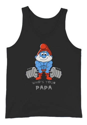 Imagem 1 de 1 de Regata Masculina Coleção Top Fitness Monster Papai Smurf