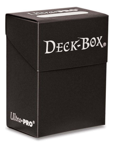 Caja Para 80 Naipes Negra, Deck Box De Ultra Pro