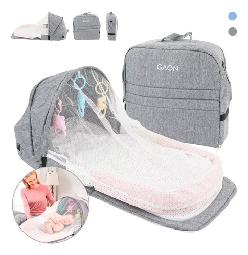 Moisés De Viaje Portátil Para Bebé Plegable Con Mosquitera