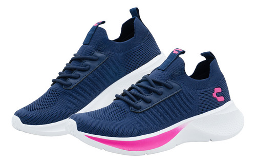 Tenis Para Mujer Charly Walking Relax Suela Eva Color Marino