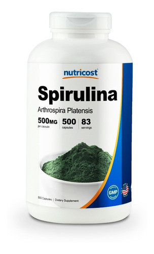 Liberador De Células Madre Espirulina Spirulina 500 Capsulas