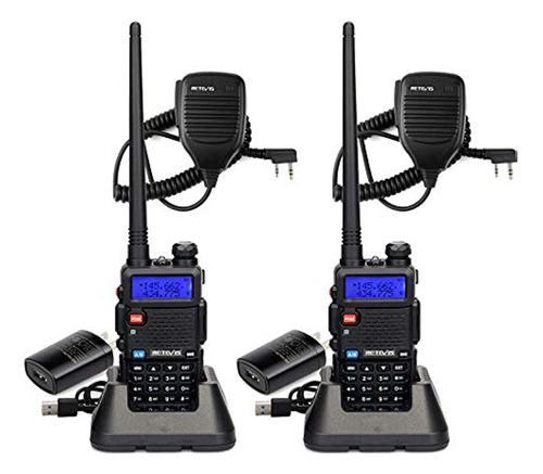 Retevis Rt-5r Walkie Talkies De Largo Alcance, Banda Dual 12