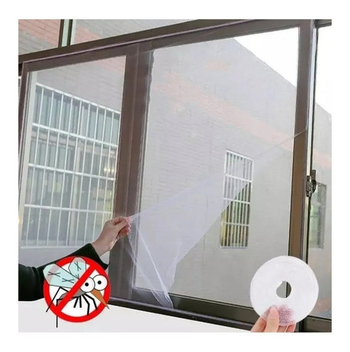 Imagen 3 de 9 de Pack 3 Malla Mosquetera Para Ventanas Mosquitera (130x150)