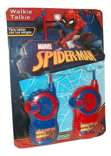 Spiderman Walkie Talkie Handys Marvel Hombre Araña Ditoys Color Marvel spiderman