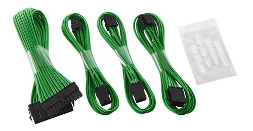 Kit Cables Atx Phanteks Atx 24 Pci-e 6+2 Eps Peines Verde