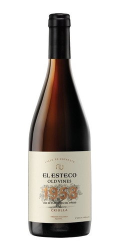 Imagen 1 de 10 de Vino El Esteco Old Vines 1958 Criolla 750ml. 