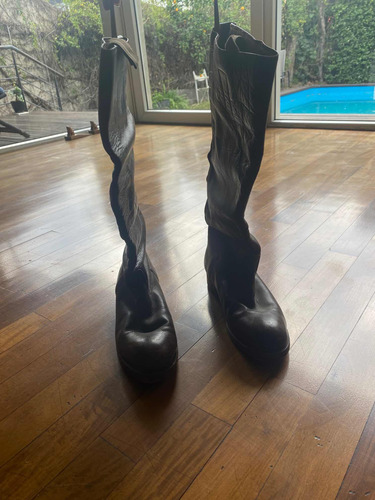 Bota Equitación Cuero Vacuno Talle 39 Unisex (Usado)
