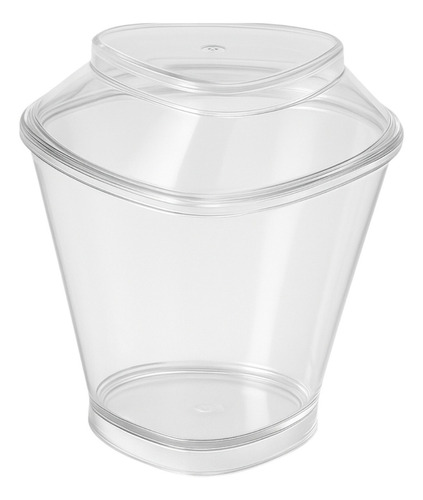 Set 24 Vasos Postre 80ml Triangular Reposteria Desechable