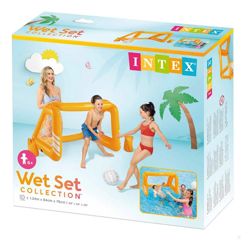Portería Inflable Para Patio O Piscina Con Balon