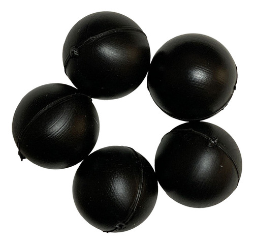 Bolinhas De Plástico Tipo Ping-pong Cores Pacote C/ 100 Unid Cor Preto