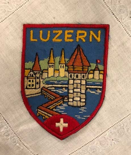  Antiguo Escudo Insignia - Luzern - Suiza-